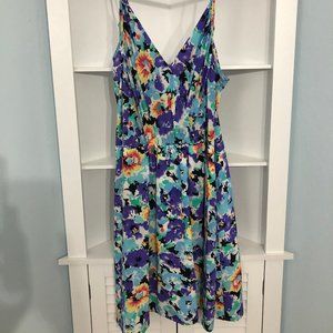 Yumi Kim Floral 100% silk dress, size S